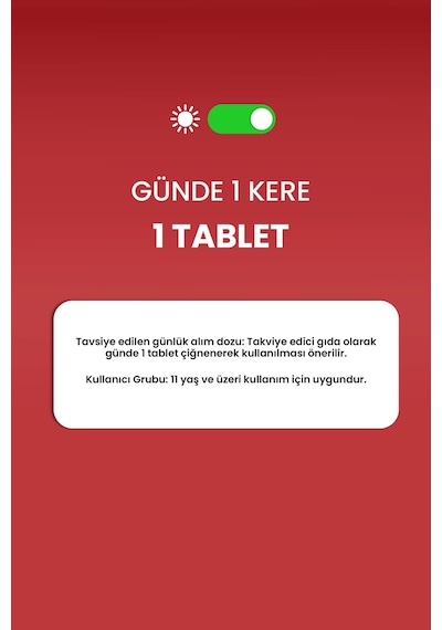 Erbatab Vitamin B12 Folik Asit B9 Takviye Edici Gıda 30 Çiğneme Tablet