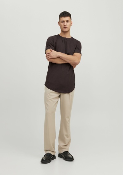 Jack & Jones Bisiklet Yaka Rahat Kesim Tisört Noa 12113648 Seal Brown Kahverengi Jack & Jones Bisiklet Yaka Rahat Kesim Tisört Noa 12113648 Seal Brown Kahverengi
