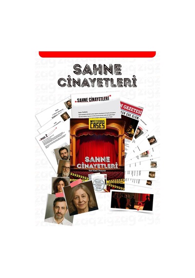 Mysterious Cases Sahne Cinayetleri, Seri Katil Dosyası, Dedektif Temalı Kutu Oyunu, 16+ Yaş