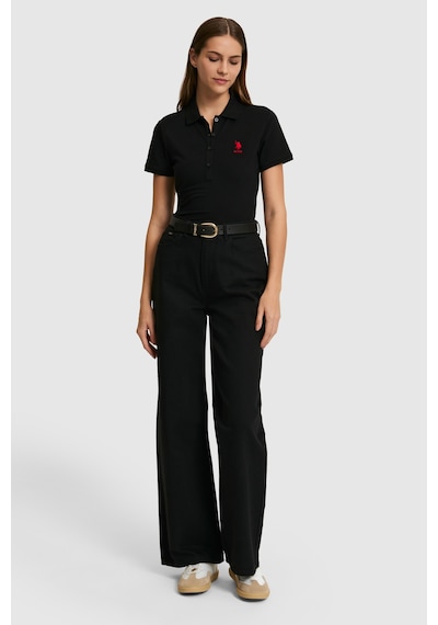 U.S. Polo Assn. U.s. Polo Assn. Kadın Siyah Tişört Basic 50321798-vr046
