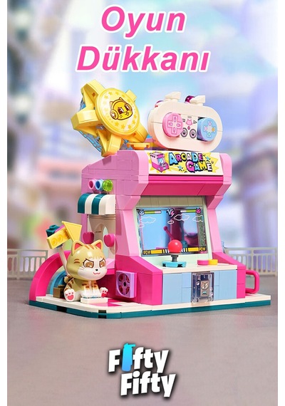 Keepley Lovely Street/sevimli Sokak Serisi Çizgi Roman Dükkanı 384 Parça Oyuncak Yapım Seti F28019
