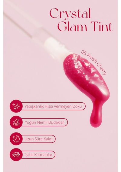 Clio Crystal Glam Tint 05 Fresh Cherry 05