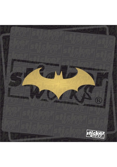 Batman Hologram Sticker Altın Sarı