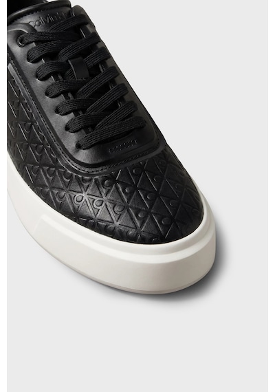 Calvin Klein Logolu Sneaker Ayakkabı Erkek Ayakkabı Hm0hm02132 00w Siyah-ekru