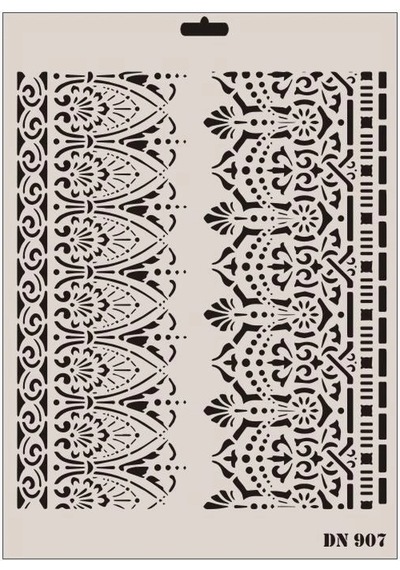 Mey İthalat Rich Dantel Seri Dn-907 Stencil 35x25 Cm