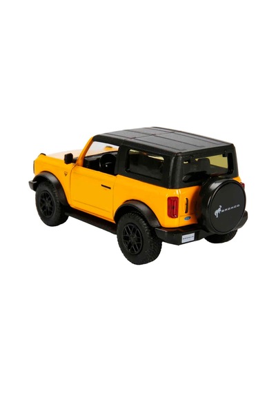 1:32 Rmz City Jeep Serisi Die Cast Çek Bırak Model Araba - Sarı Ford Bronco Badlands 2 Dr