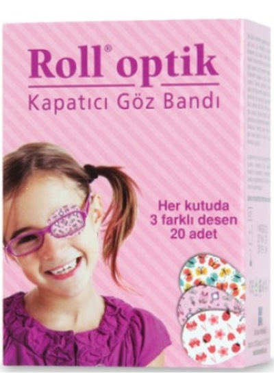 Roll Optik Kız Kapatıcı Göz Bandı 20 Adet