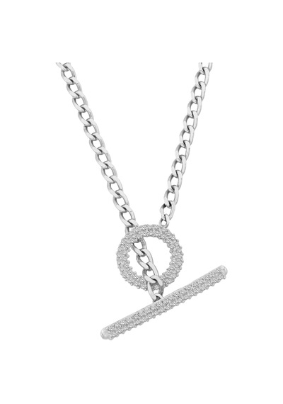 Zirkon Taşlı May Kolye 719049 Silver Gümüş
