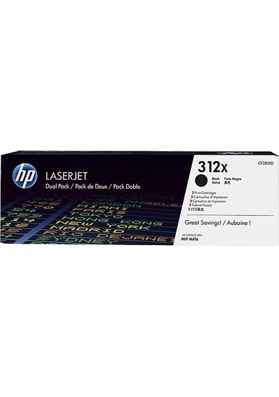 Hp 312X Cf380Xd Siyah Toner Yüksek Kapasiteli İkili Paket