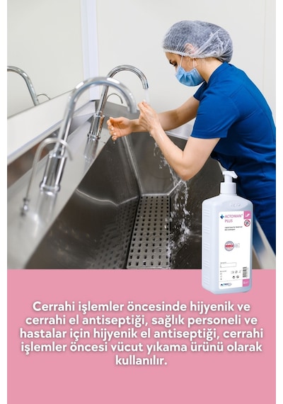 Actoman Plus El ve Cilt Dezenfektanı için Sıvı Sabun 1 L