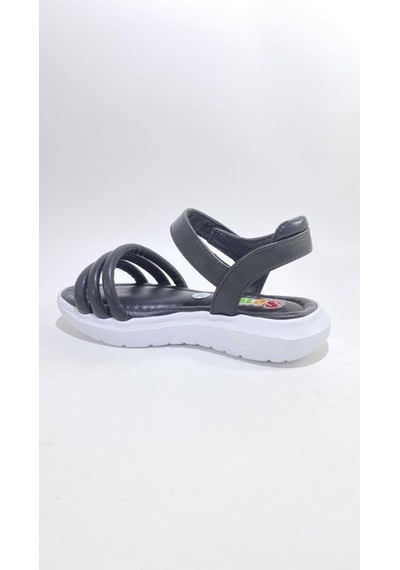 Sm-2240 Ortopedik Taban Kız Çocuk Sandalet Siyah