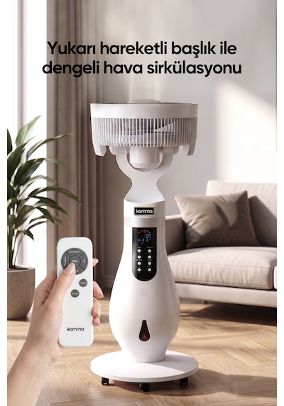 Kmf130 İyonizerli 130w Soğuk Buharlı Vantilatör