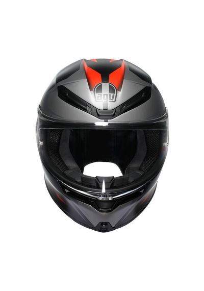 Agv K1 E2206 Lyzard Matt Siyah Gri Kırmızı  Motosiklet Kaskı