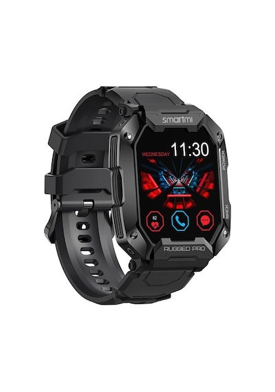 Smartmi Rugged Pro Akıllı Saat Siyah (İthalatçı Garantili)