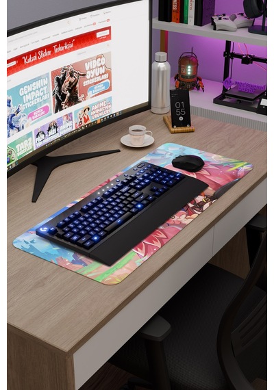 Chasca Genshin Impact Anime Gacha V5 - 70x30 Xl Gaming Mouse Pad Fare Altlığı