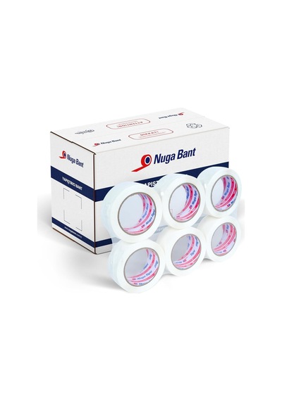 Nuga 45 Mm X 100 Mt Beyaz Koli Bandı 24 Adet