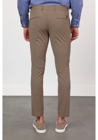 İmza Koyu Vizon Yan Cep Slim Fit Jogger Pantolon 1003260166