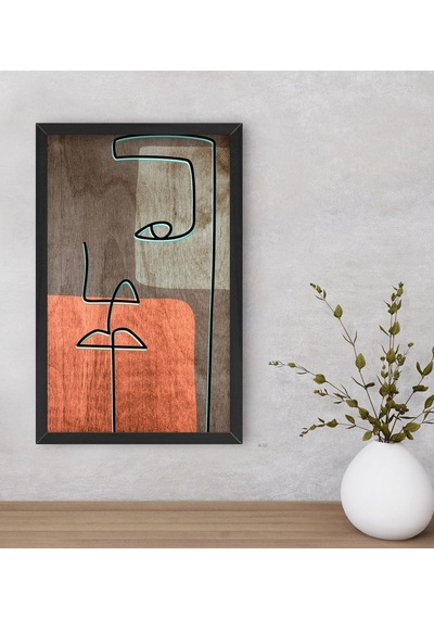 Bk Home Picasso Style Dekoratif Ahşap Siyah Çerçeveli Tablo-7 (495995994)