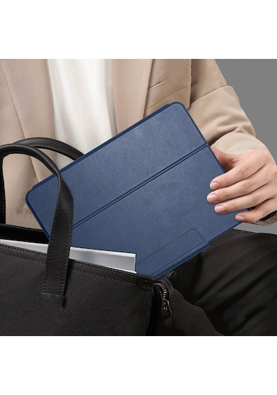 Apple Uyumlu iPad, Pro 11 2024 Raptic Spin Detachable Folio Pu Ayrılabilir Kalem Bölmeli Standlı Kılıf Lacivert