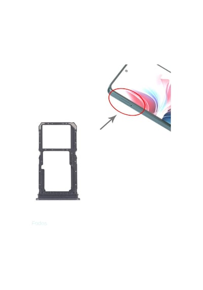 Oppo Reno11 F Sim Kart Tepsisi - Çekmecesi - Aparatı - Cph2603 Uyumlu Siyah