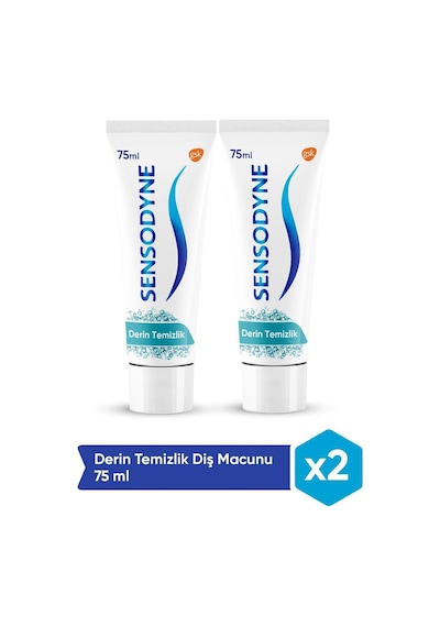 Sensodyne Derin Temizlik Diş Macunu 2 x 75 ML
