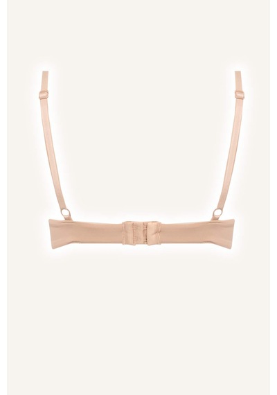 Defacto Micro Kaplı Full Push Up Balenli Tişört Bra T8478az26spbg314 Bej-bg314
