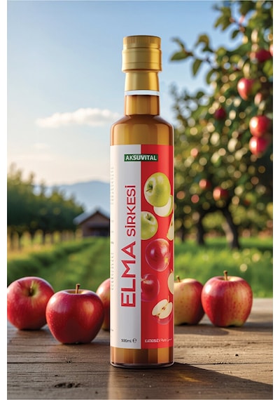 Elma Sirkesi 500 Ml - Katkısız, Doğal Fermantasyon