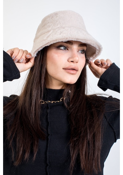 Ladycolor Lady Color Yumuşak Dokulu Bucket Şapka Krem