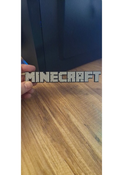 Minecraf Oyun Logosu Minecraf Masa Duvar Raf Dekoru 15 Cm