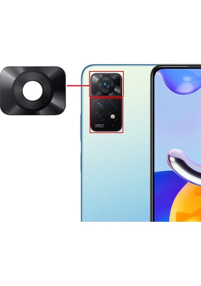 Xiaomi Uyumlu Redmi Note 11 Pro 4G Kamera Lensi Camı Büyük 2201116TG 220