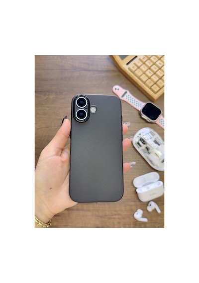 İphone 17 Uyumlu Süper İnce Mat Ultra Thin Silikon Kılıf Şeffaf