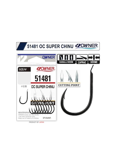Owner 51481 Cut Super Chinu Siyah Nikel Iğne