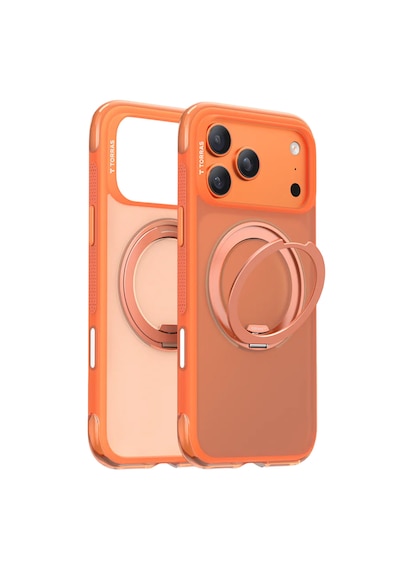 Torras Apple iPhone 17 Pro / 18 Pro Uyumlu Ostand R Air Magsafe Kapak Turuncu