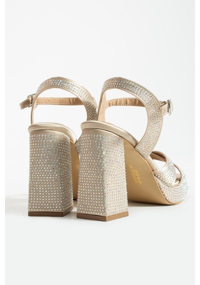 Dabab Shoes Lumera Kadın Bej Taşlı 11cm Platform Topuklu Çapraz Bantlı Abiye Sandalet Ayakkabı Dabab Shoes Lumera Kadın Bej Taşlı 11cm Platform Topuklu Çapraz Bantlı Abiye Sandalet Ayakkabı