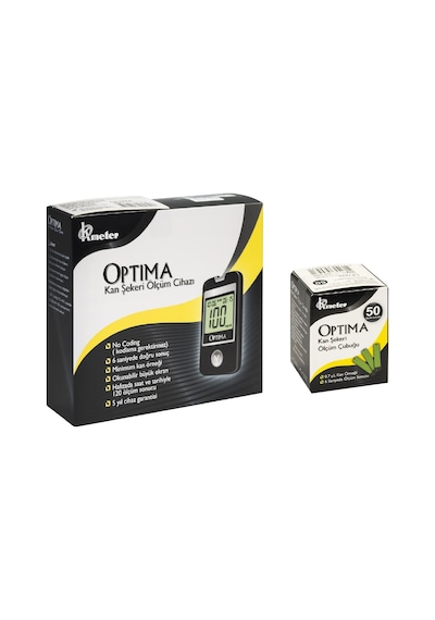 Optima Şeker Ölçüm Cihazı + 50 Strip