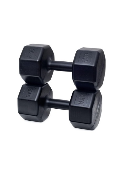 Besinistanbul 6 Kg Dambıl X2 Adet 12 Kg Siyah