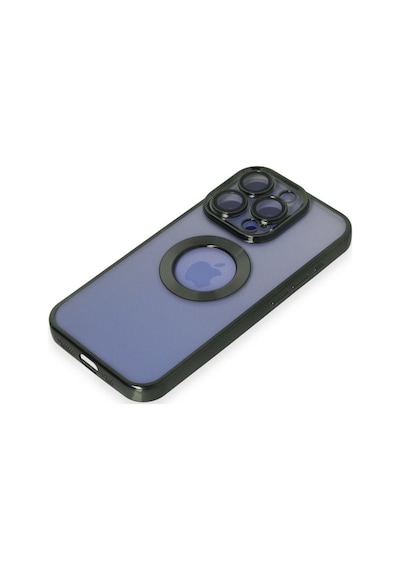 Apple iPhone  Uyumlu- 15 Pro Kılıf Slot Silikon - Köknar Yeşili