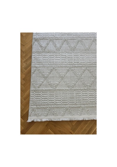 Badelya Home Monaco 0219a Krem İskandinav Sisal Bukle Yumuşak Özel Ölçü Salon Koridor Mutfak Halısı Yolluk 0210a-krem