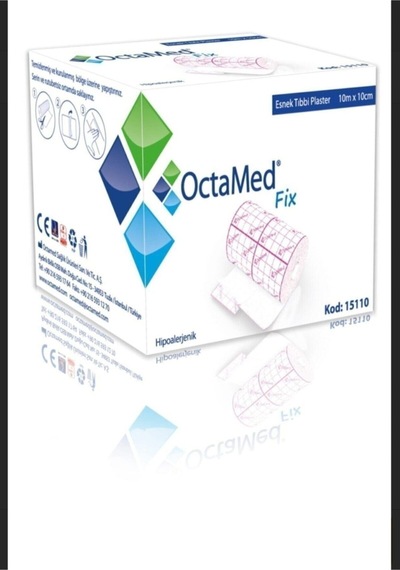 Octamed Fix Esnek Flaster 10x10, Dayanıklı Ve Pratik