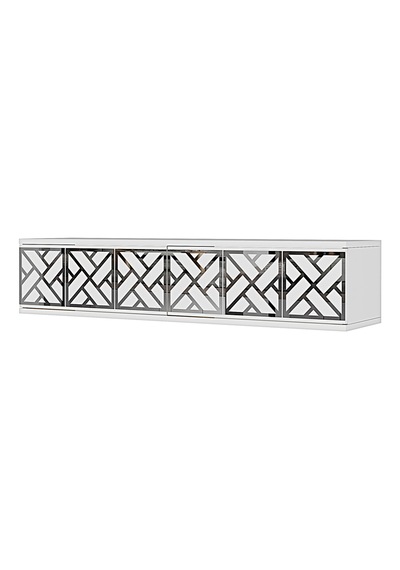 Da1238bs Arex Dresuar , Antre Hol Rafı Beyaz-silver 120cm
