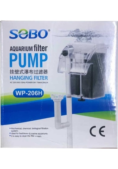 Sobo Mini Askı Filtre 250 Lt/h 3w