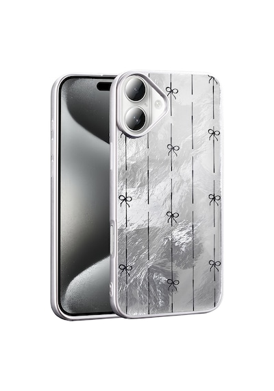 Apple Uyumlu iPhone 16 Plus Kılıf Desenli Zore Mep Kapak Küçük Fiyonk