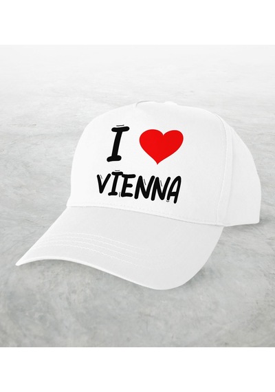 Bk Kids BK Gift I Love Vienna Tasarımlı Beyaz Şapka - Model 1