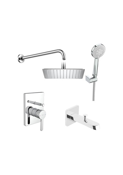 Roca Carelia Pack Eco Ankastre Banyo Seti Gagalı Krom A5D258AC0K