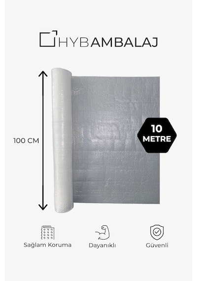 100cm X 10mt Kalın Balonlu Naylon Patpat - Koruyucu Ambalaj Ve Paketleme Malzemesi