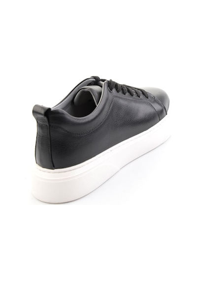Bambi Siyah Hakiki Deri Erkek Sneaker E01082102043