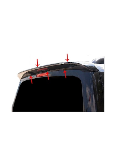 Peugeot Partner Tepee 2009-2018 Siyah Spoiler