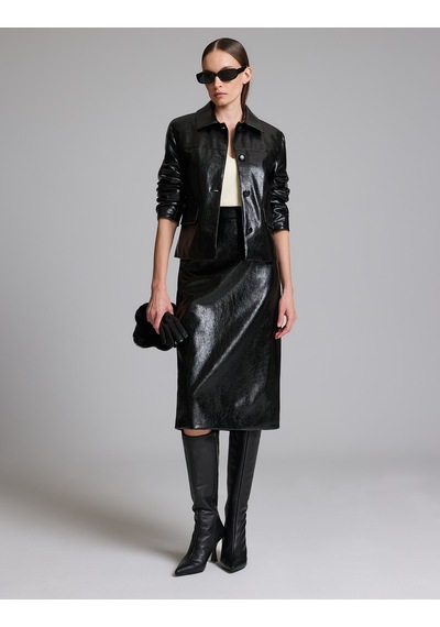 Pierre Cardin Siyah Deri Ceket 50329376-vr046