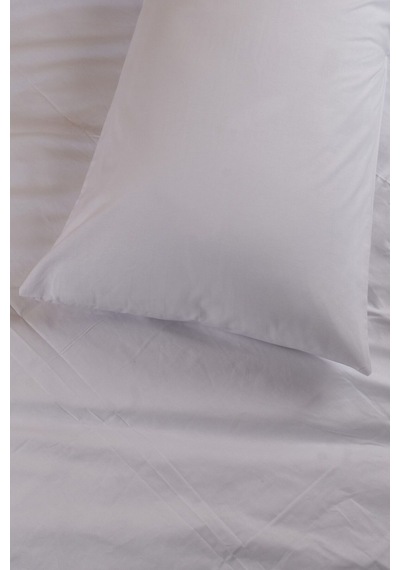 Berlin Serisi 2 Adet King Size -büyük Boy 63tel Yastık Kılıfı Pamuk Ranforce 60 80cm Beyaz