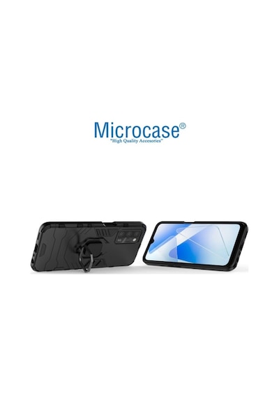 Microcase Oppo A55 Batman Yüzüklü Armor Kilif - Siyah 537570773